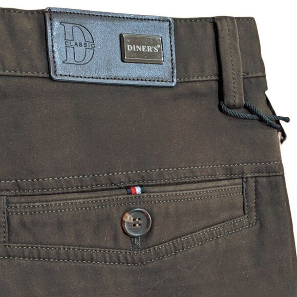 NWT Diner's Mans Fashion Brown Classic Fit Men's Chino Pants Size 36 - Picture 5 of 10